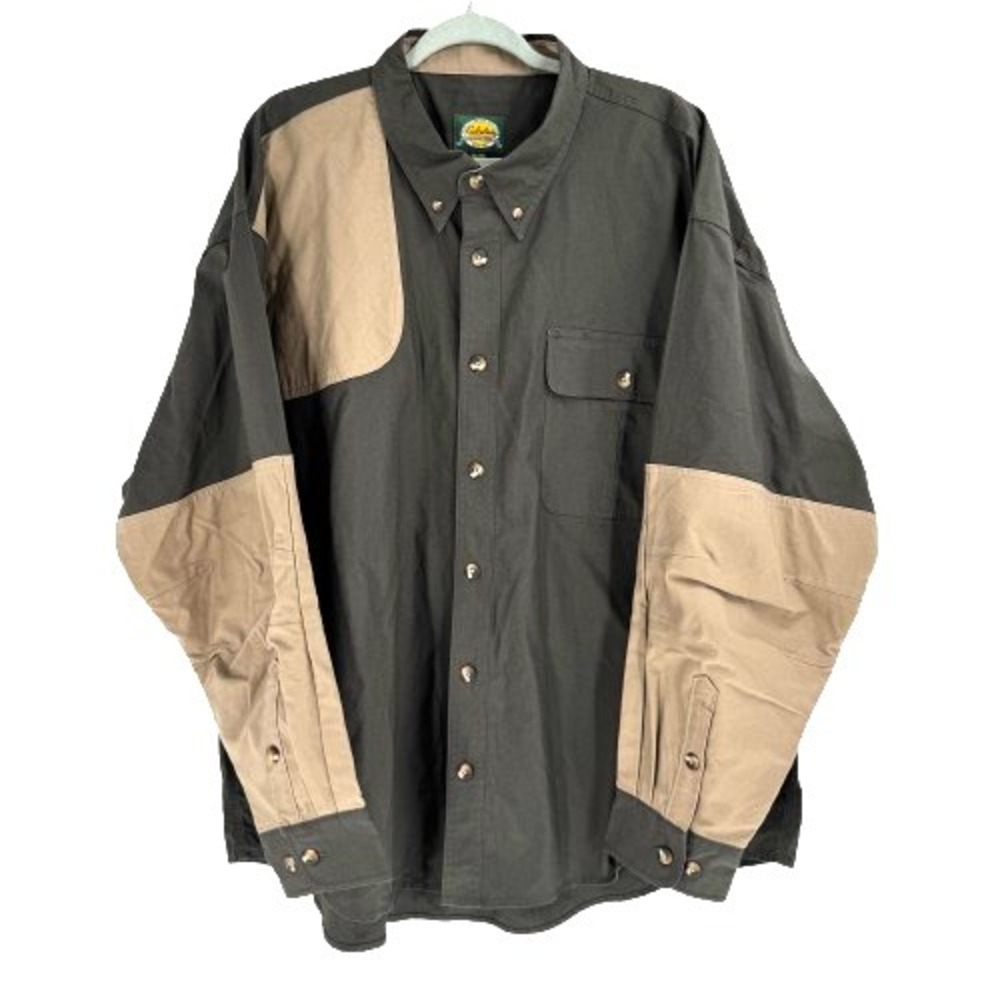Cabelas Shooting Shirt Classic Padded Men's 3XL Olive Green Hunting Outdoors NEW